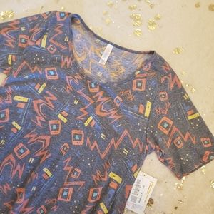 NWT LuLaRoe Perfect T Size XS Retro Style Design